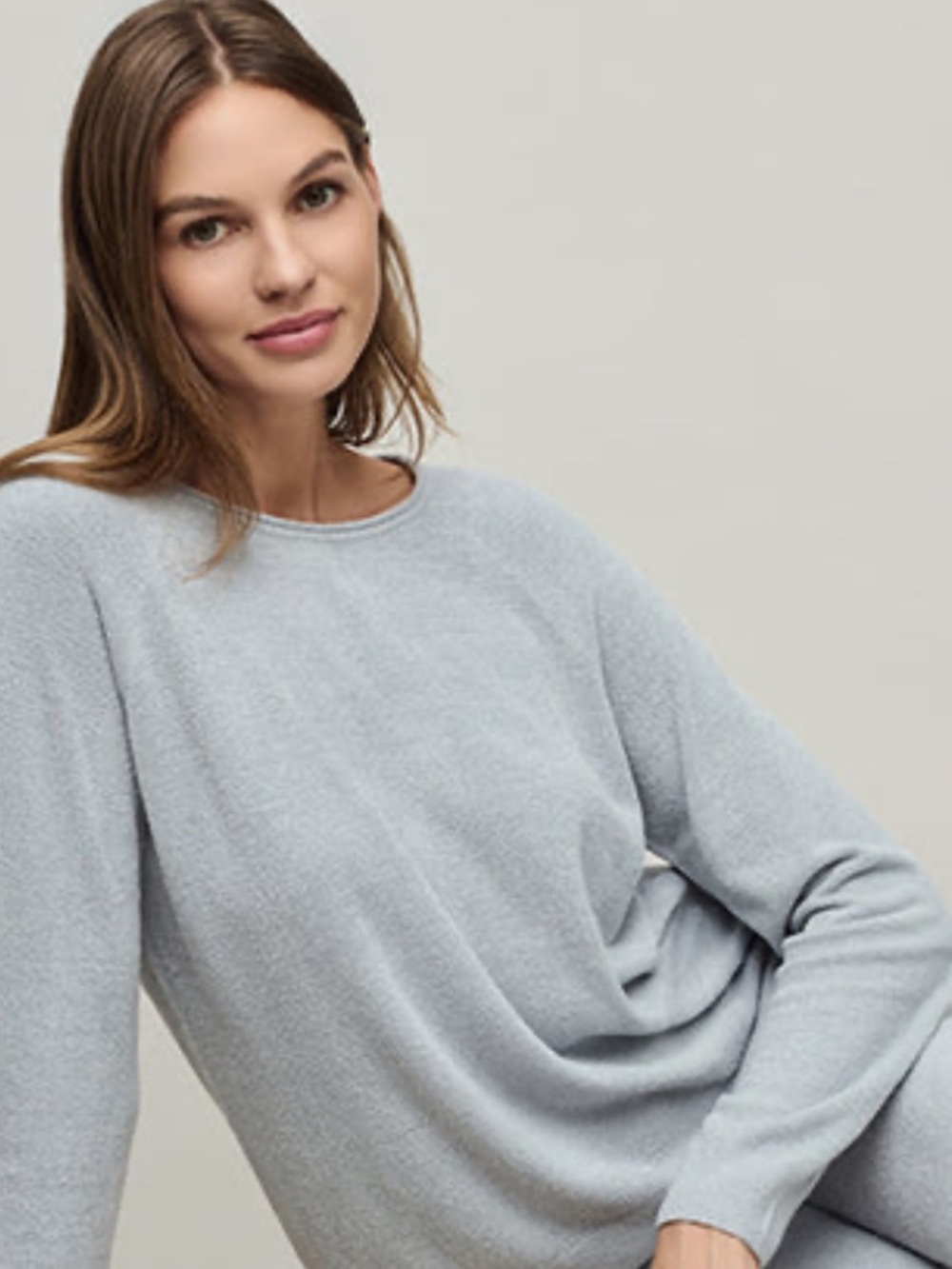 Barefoot dreams CozyChic Ultra Lite® Jersey Roll Pullover size small